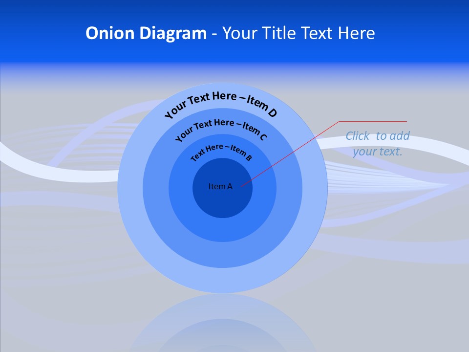 Simple Bluewaves Design PowerPoint Template