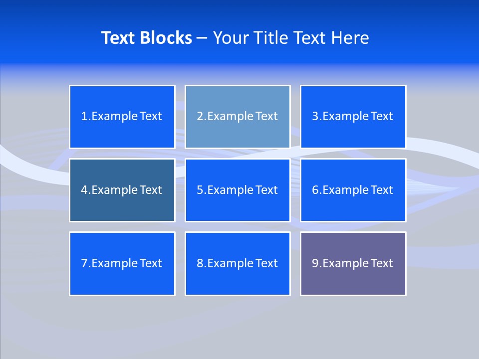 Simple Bluewaves Design PowerPoint Template
