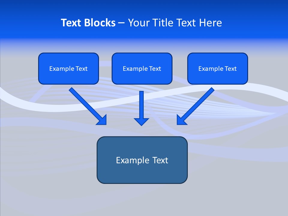 Simple Bluewaves Design PowerPoint Template