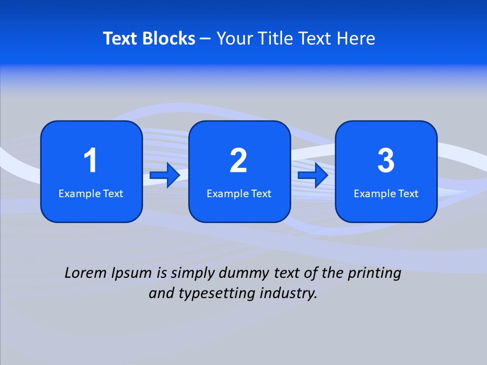 Simple Bluewaves Design PowerPoint Template