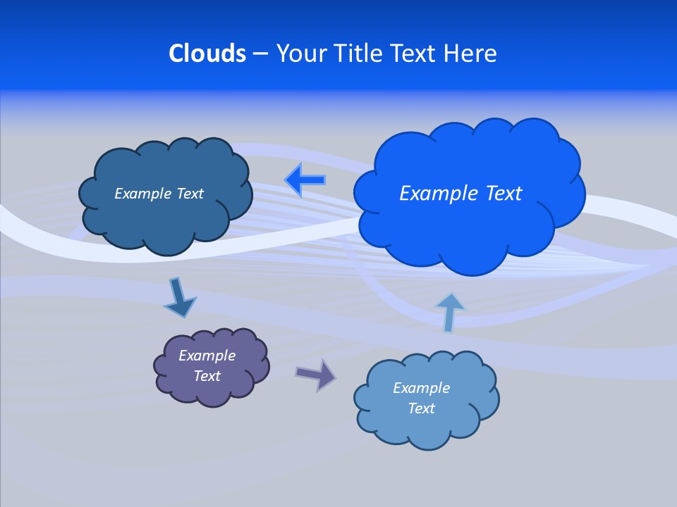 Simple Bluewaves Design PowerPoint Template