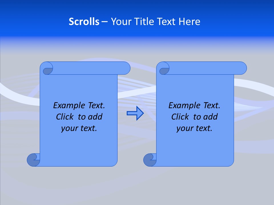 Simple Bluewaves Design PowerPoint Template