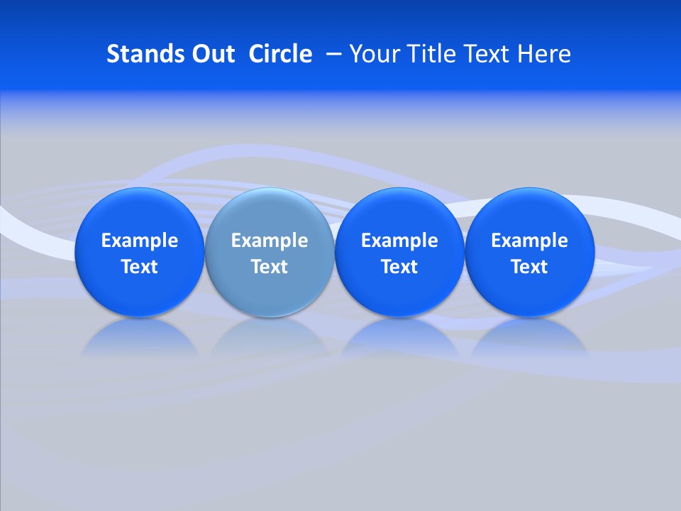 Simple Bluewaves Design PowerPoint Template