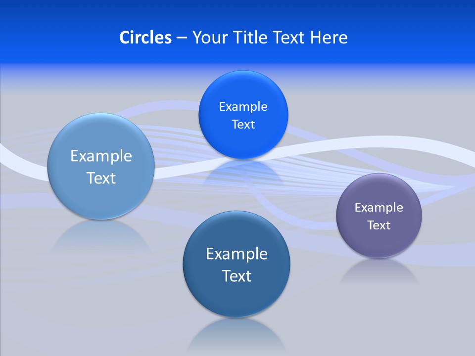 Simple Bluewaves Design PowerPoint Template
