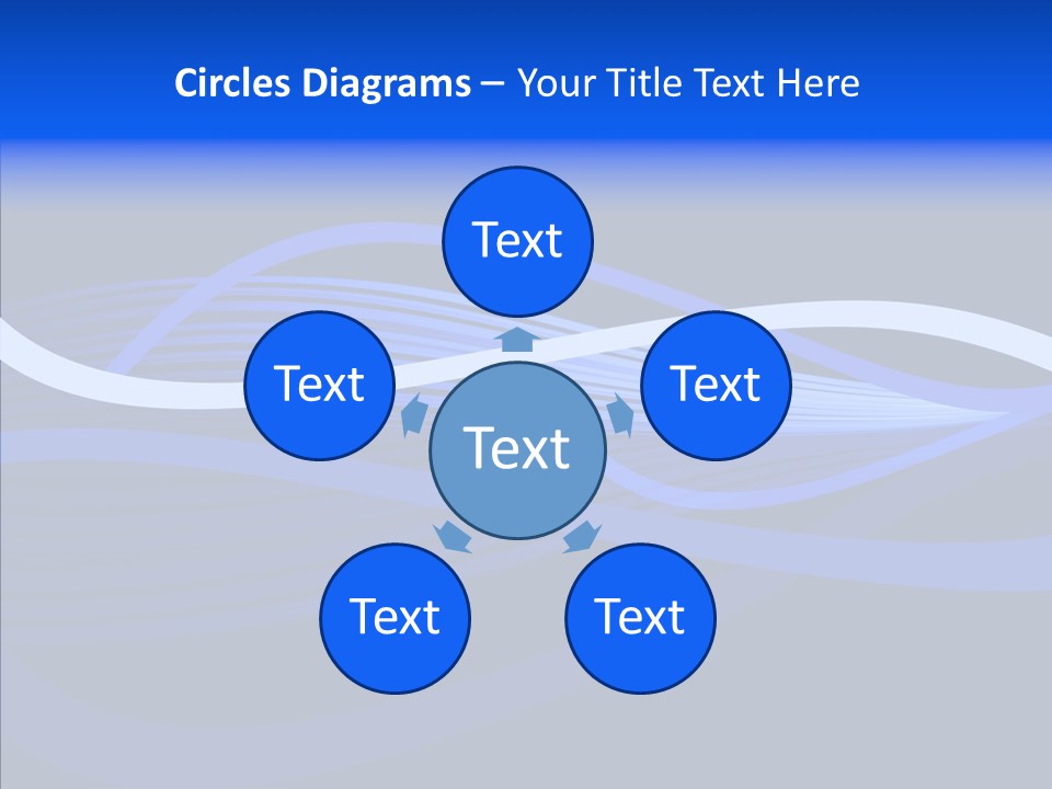 Simple Bluewaves Design PowerPoint Template