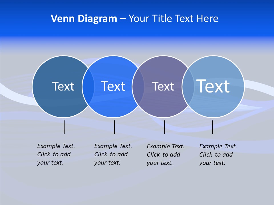 Simple Bluewaves Design PowerPoint Template