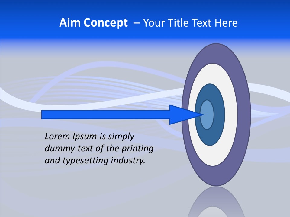 Simple Bluewaves Design PowerPoint Template