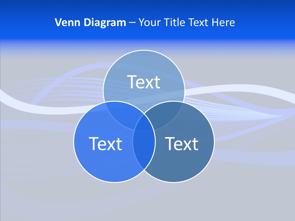 Simple Bluewaves Design PowerPoint Template