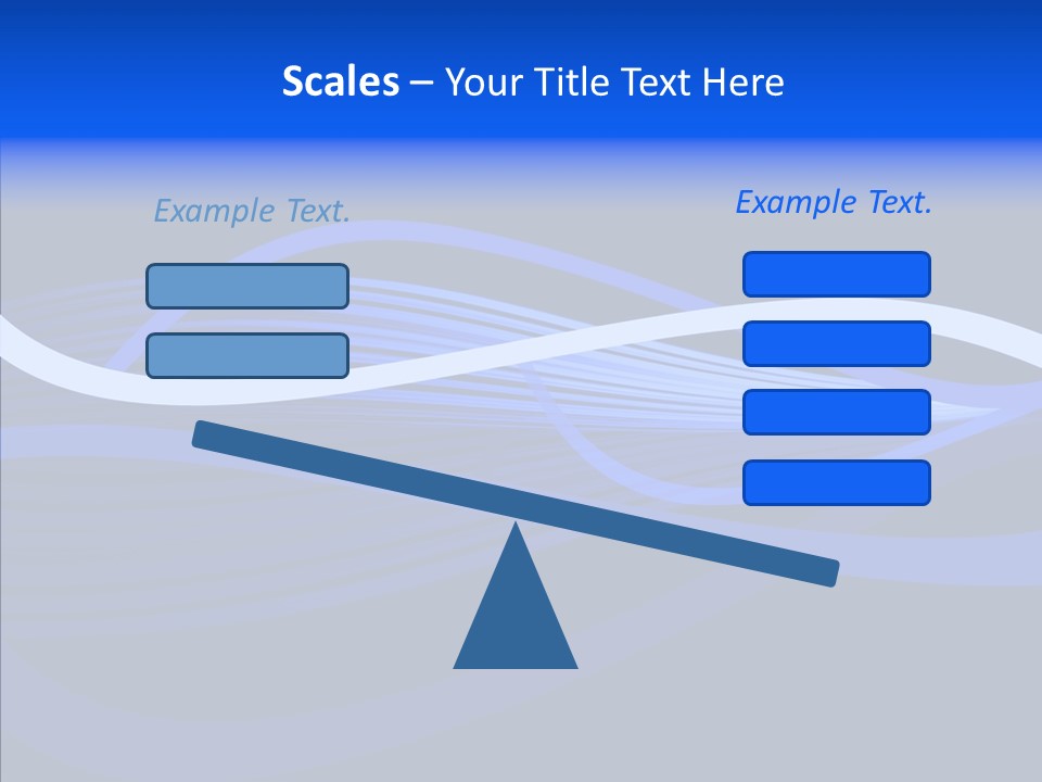 Simple Bluewaves Design PowerPoint Template