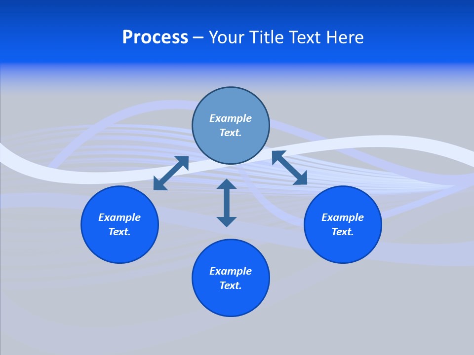 Simple Bluewaves Design PowerPoint Template