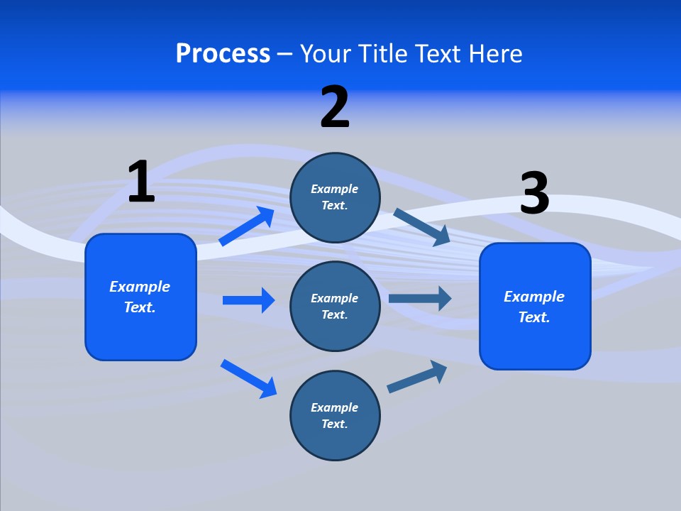 Simple Bluewaves Design PowerPoint Template