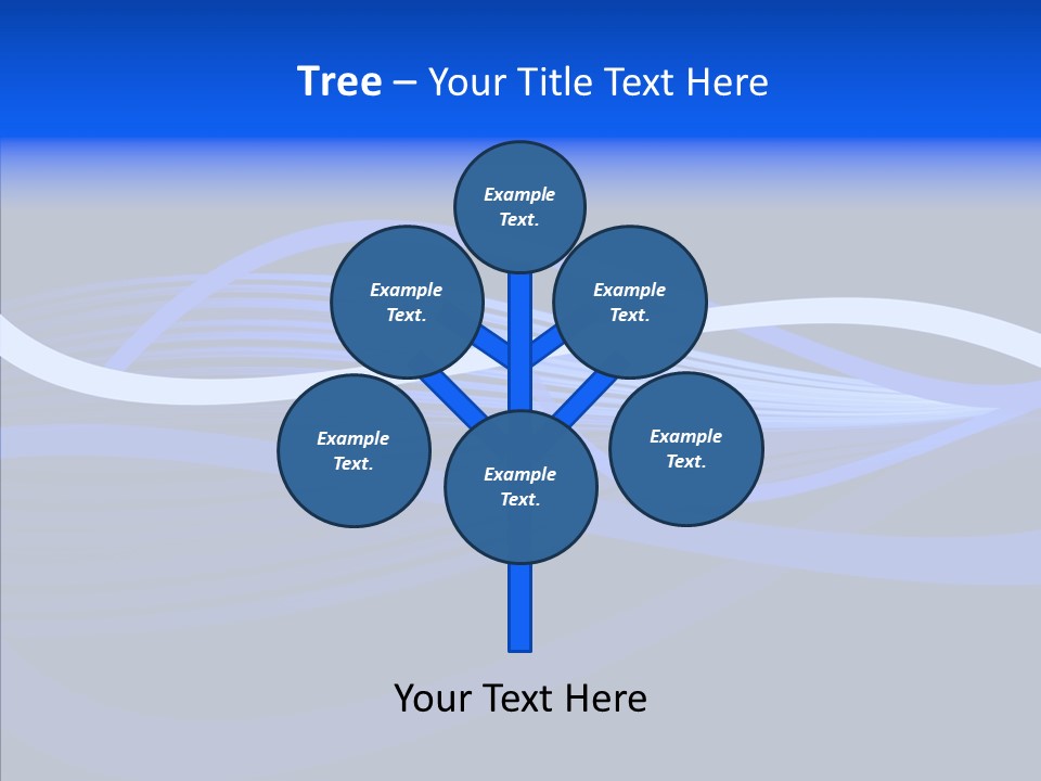 Simple Bluewaves Design PowerPoint Template