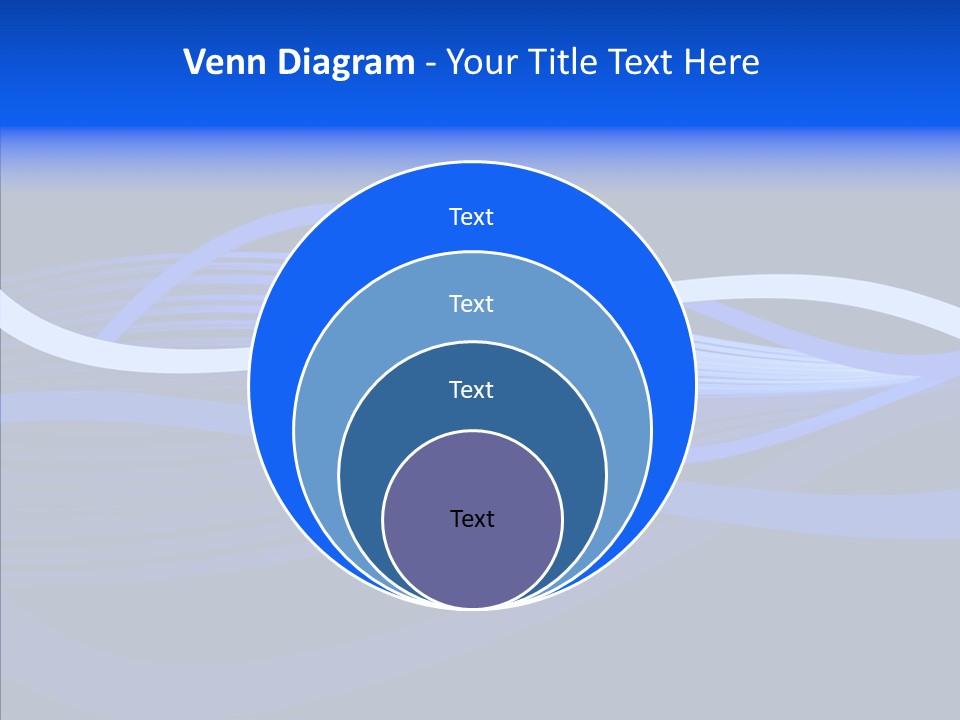 Simple Bluewaves Design PowerPoint Template