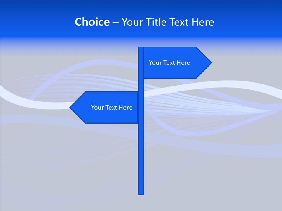 Simple Bluewaves Design PowerPoint Template
