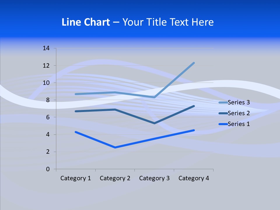 Simple Bluewaves Design PowerPoint Template