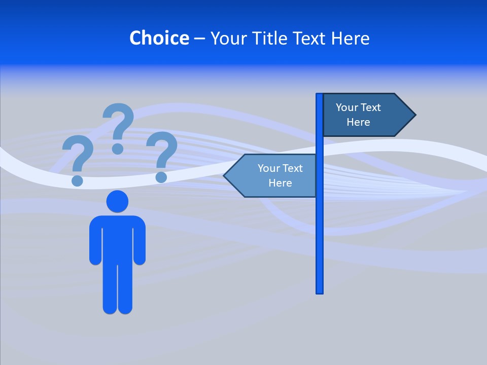 Simple Bluewaves Design PowerPoint Template