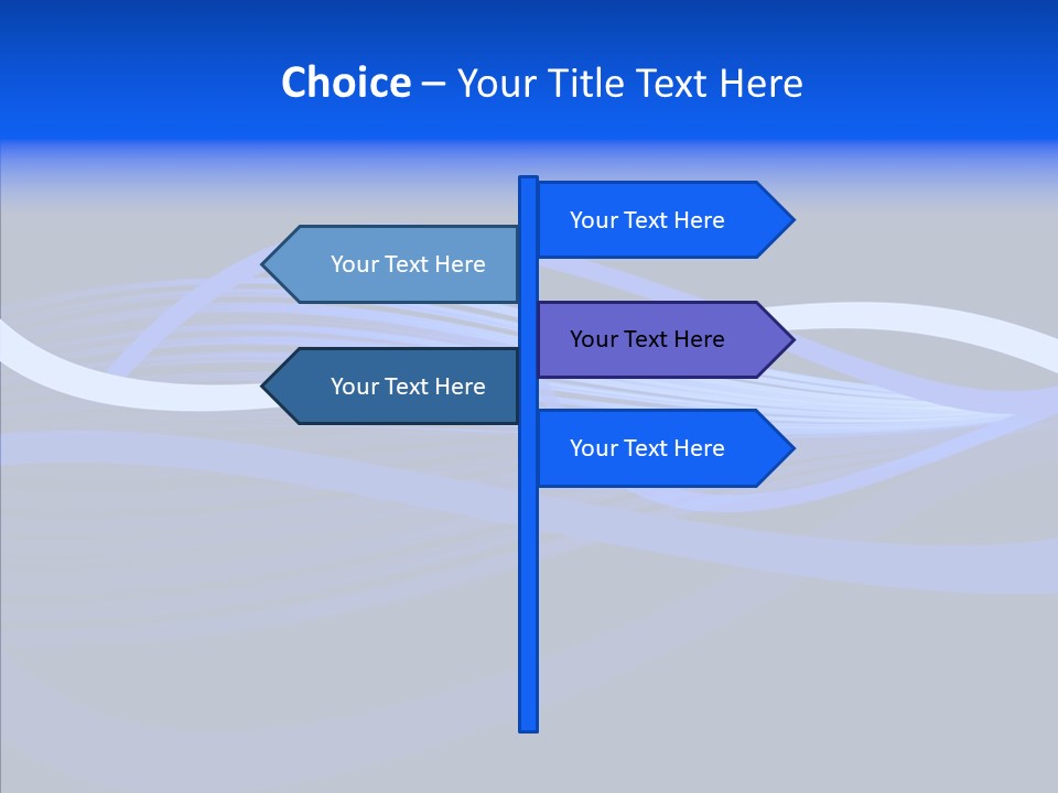 Simple Bluewaves Design PowerPoint Template