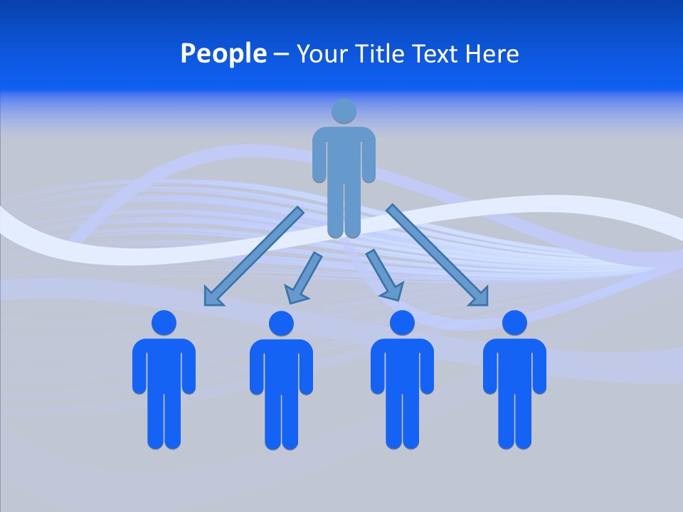 Simple Bluewaves Design PowerPoint Template