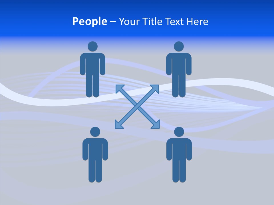 Simple Bluewaves Design PowerPoint Template