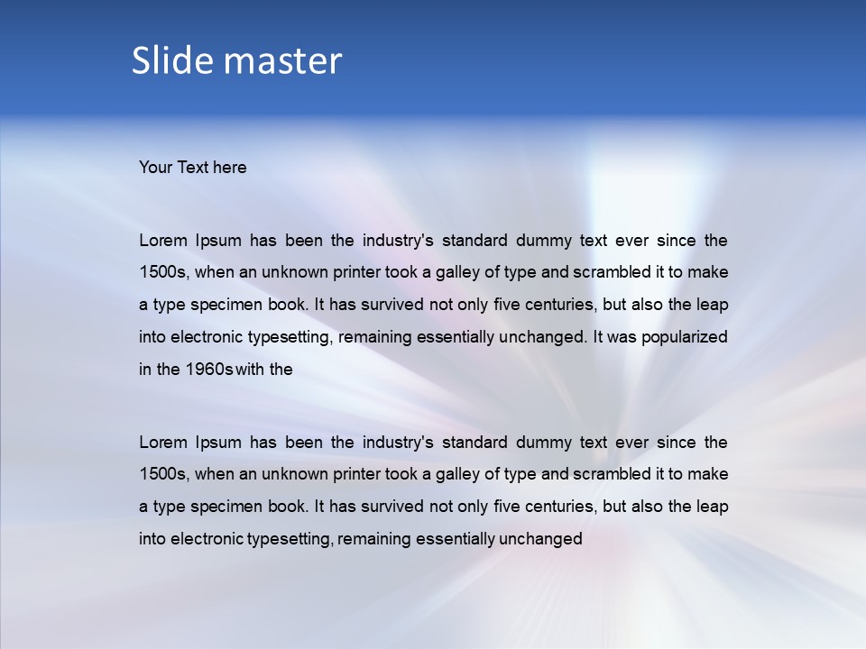 Shining White Light PowerPoint Template