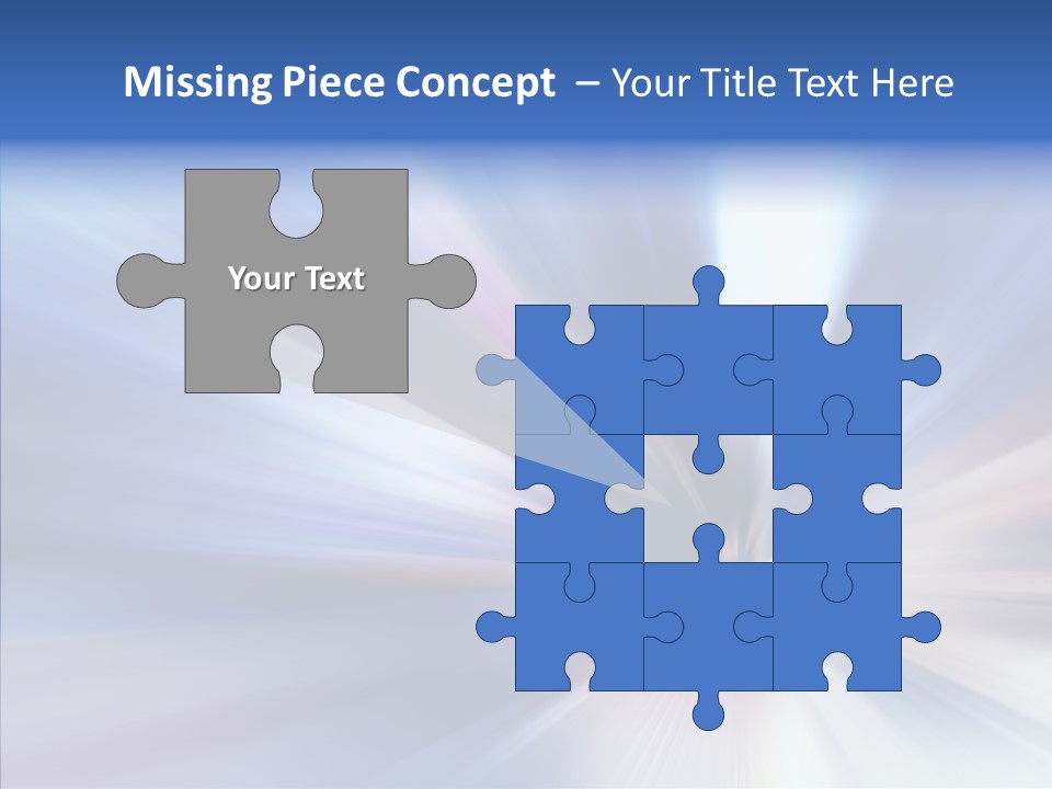 Shining White Light PowerPoint Template