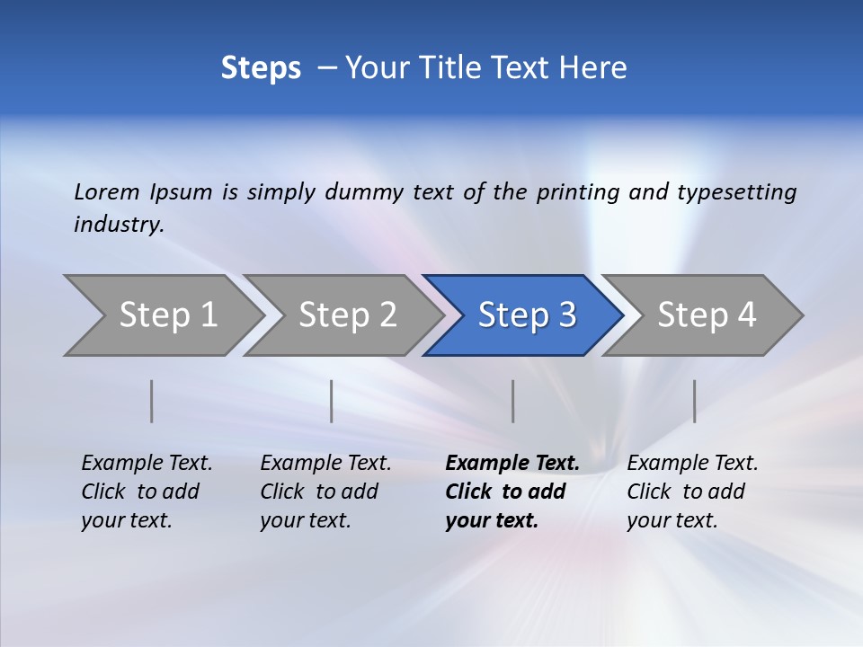 Shining White Light PowerPoint Template