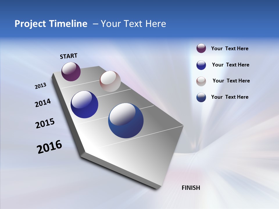 Shining White Light PowerPoint Template