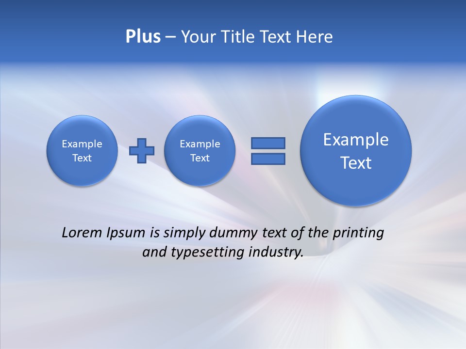 Shining White Light PowerPoint Template