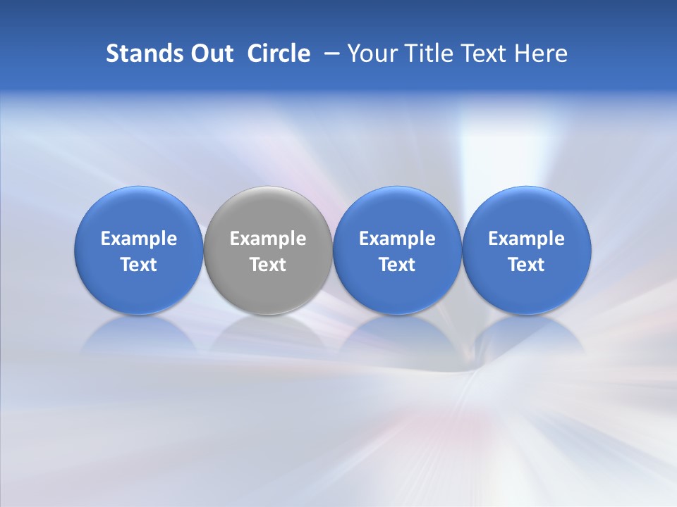 Shining White Light PowerPoint Template