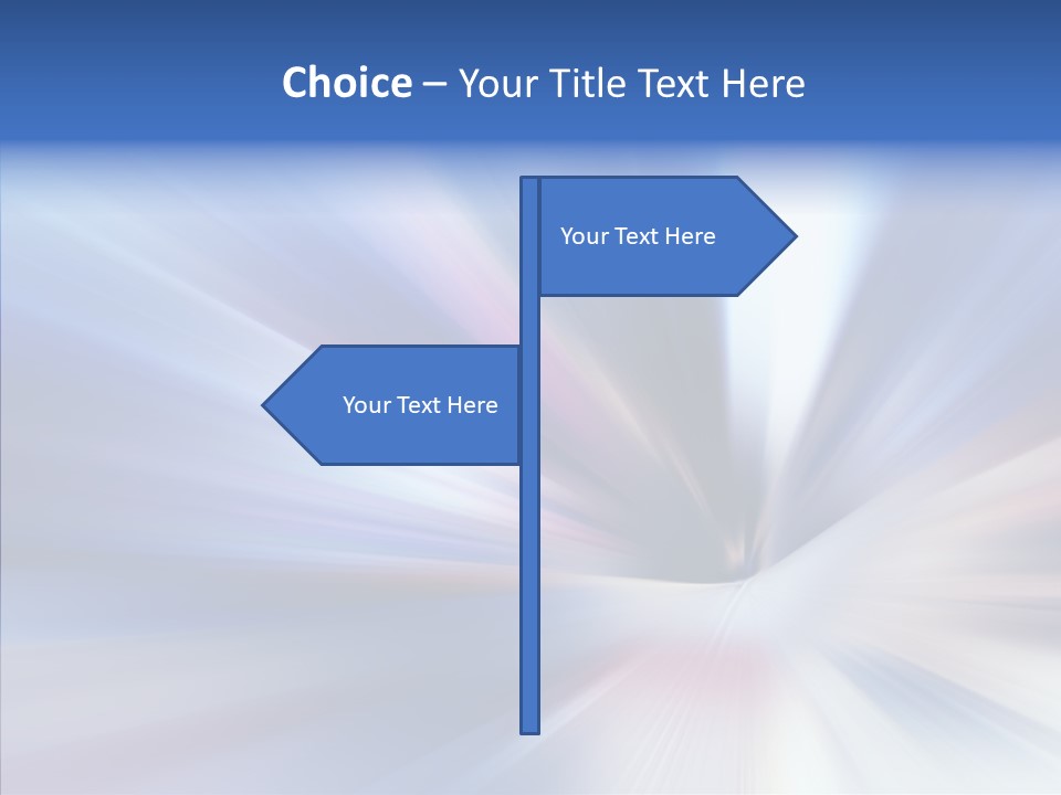 Shining White Light PowerPoint Template