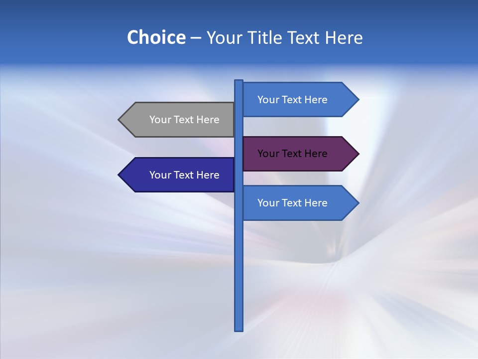 Shining White Light PowerPoint Template