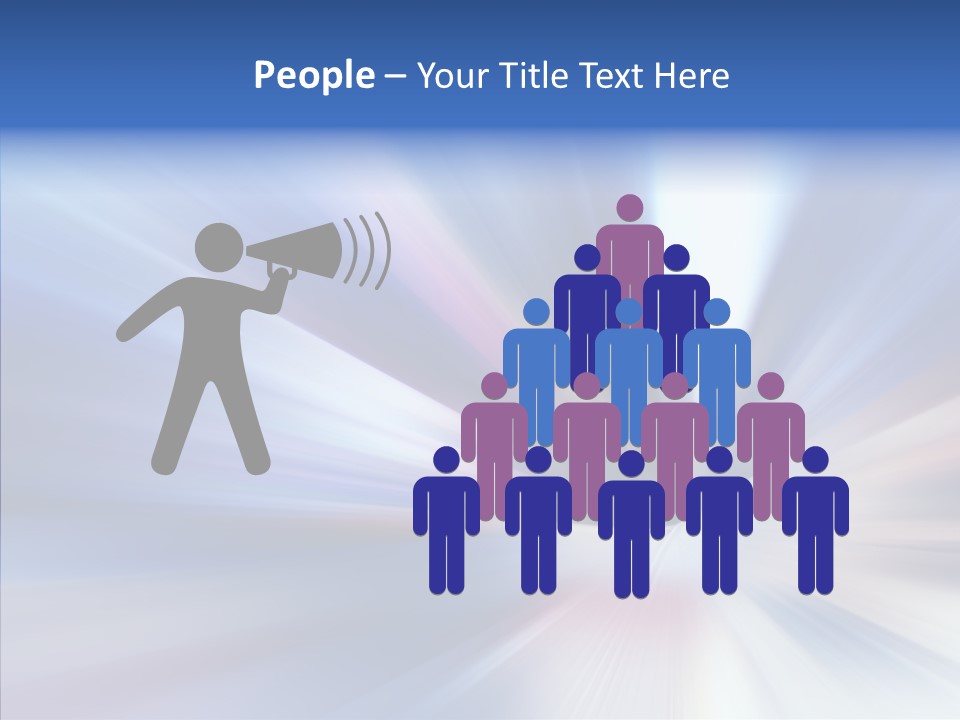 Shining White Light PowerPoint Template