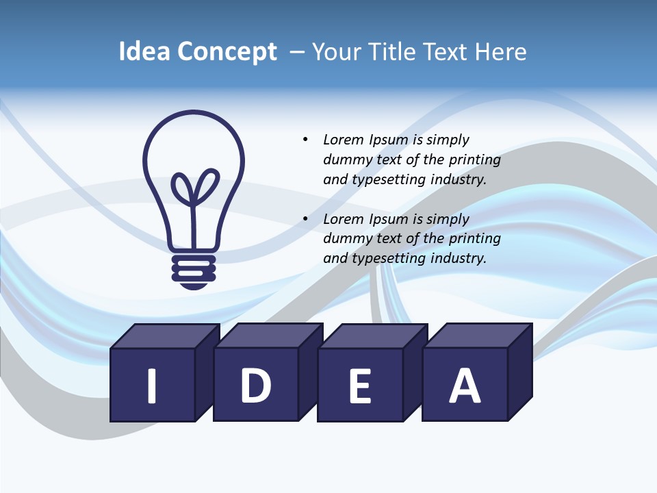 Computer Generated New Design Element PowerPoint Template