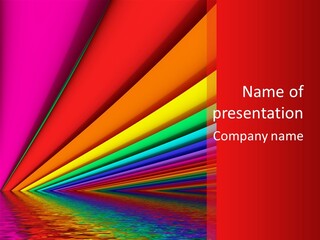 Red Reflection Infinity PowerPoint Template