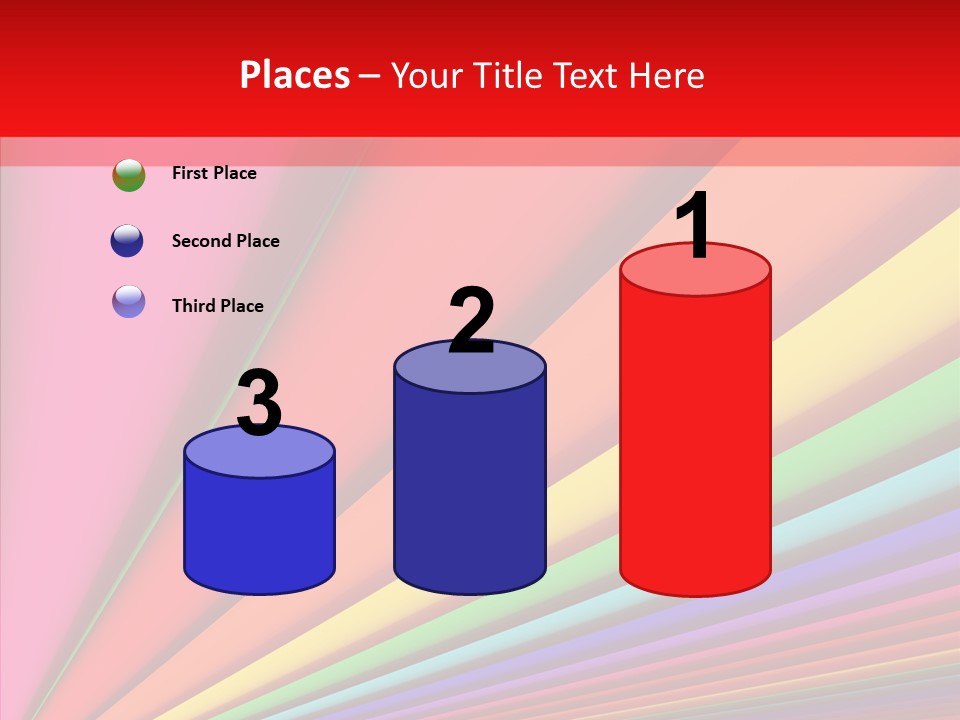 Red Reflection Infinity PowerPoint Template