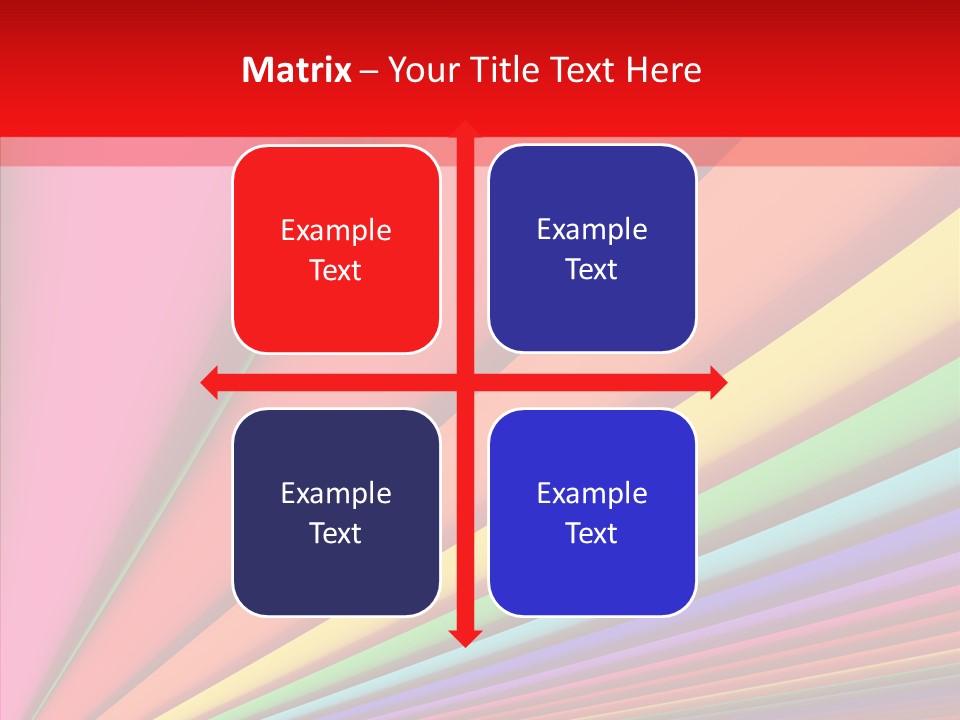 Red Reflection Infinity PowerPoint Template