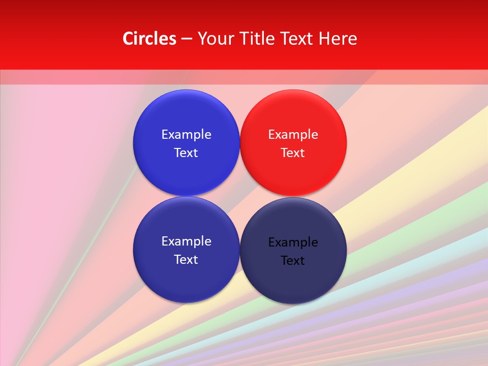 Red Reflection Infinity PowerPoint Template