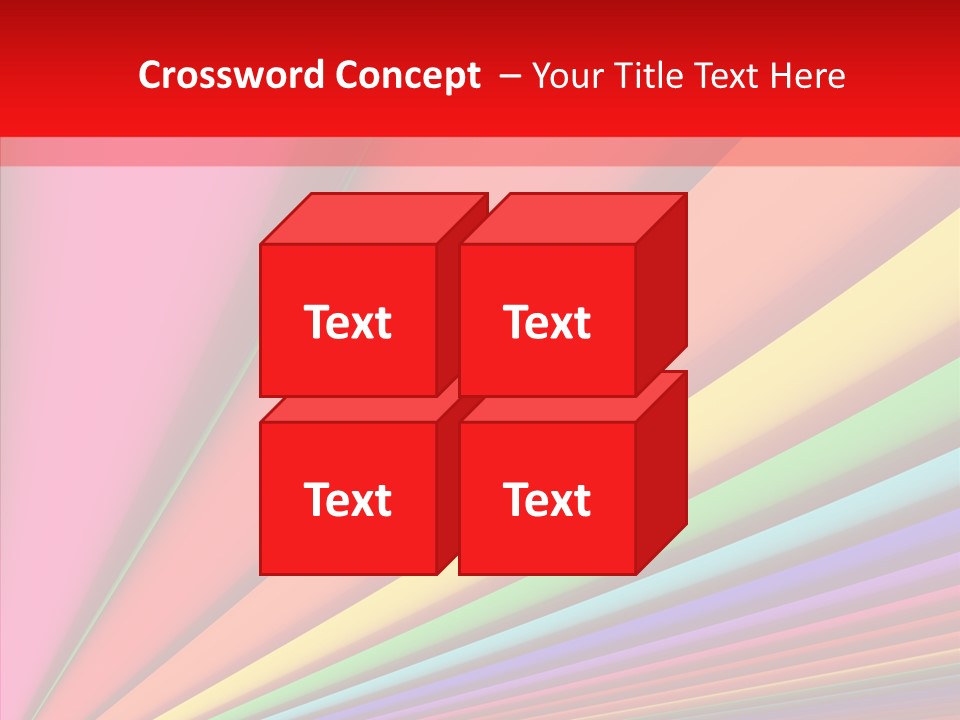 Red Reflection Infinity PowerPoint Template