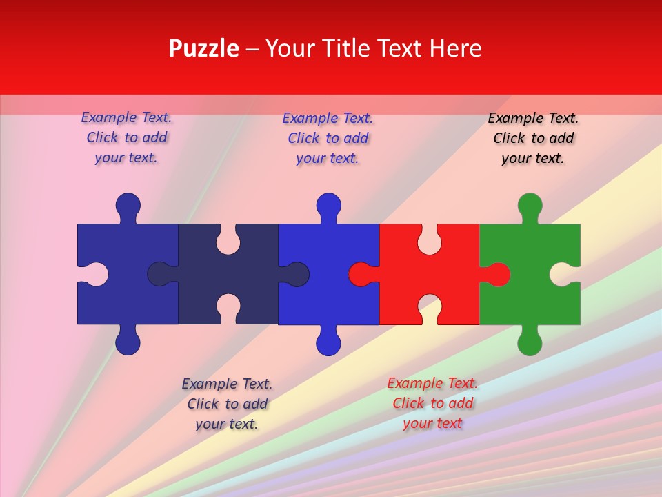 Red Reflection Infinity PowerPoint Template