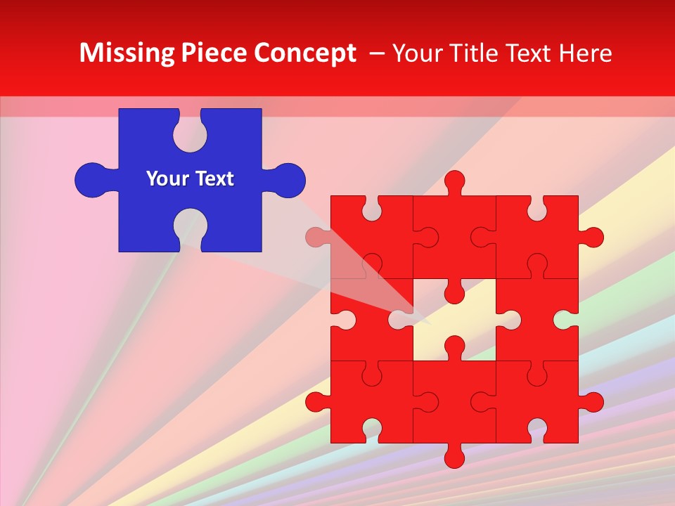 Red Reflection Infinity PowerPoint Template