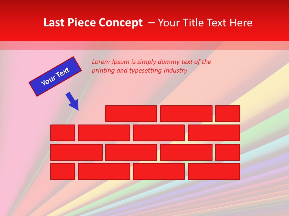 Red Reflection Infinity PowerPoint Template
