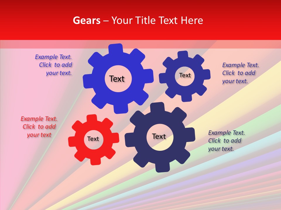 Red Reflection Infinity PowerPoint Template