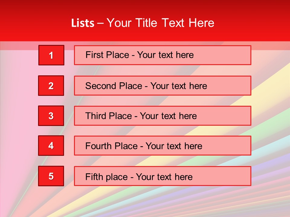 Red Reflection Infinity PowerPoint Template