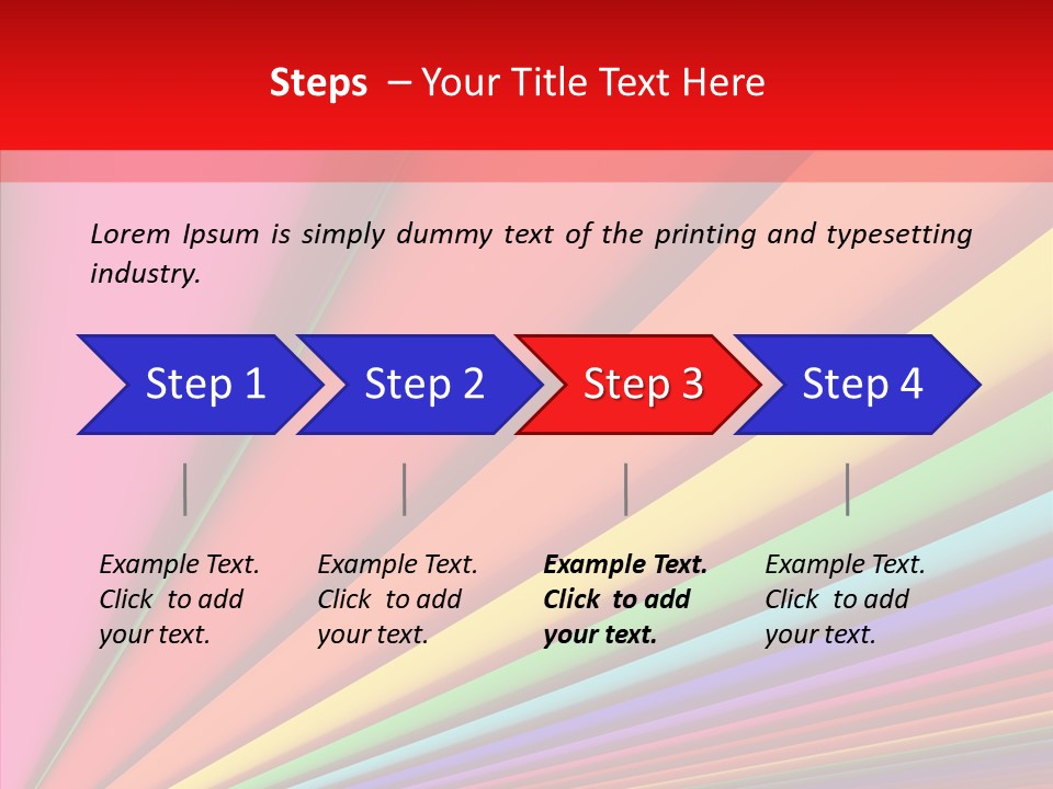 Red Reflection Infinity PowerPoint Template