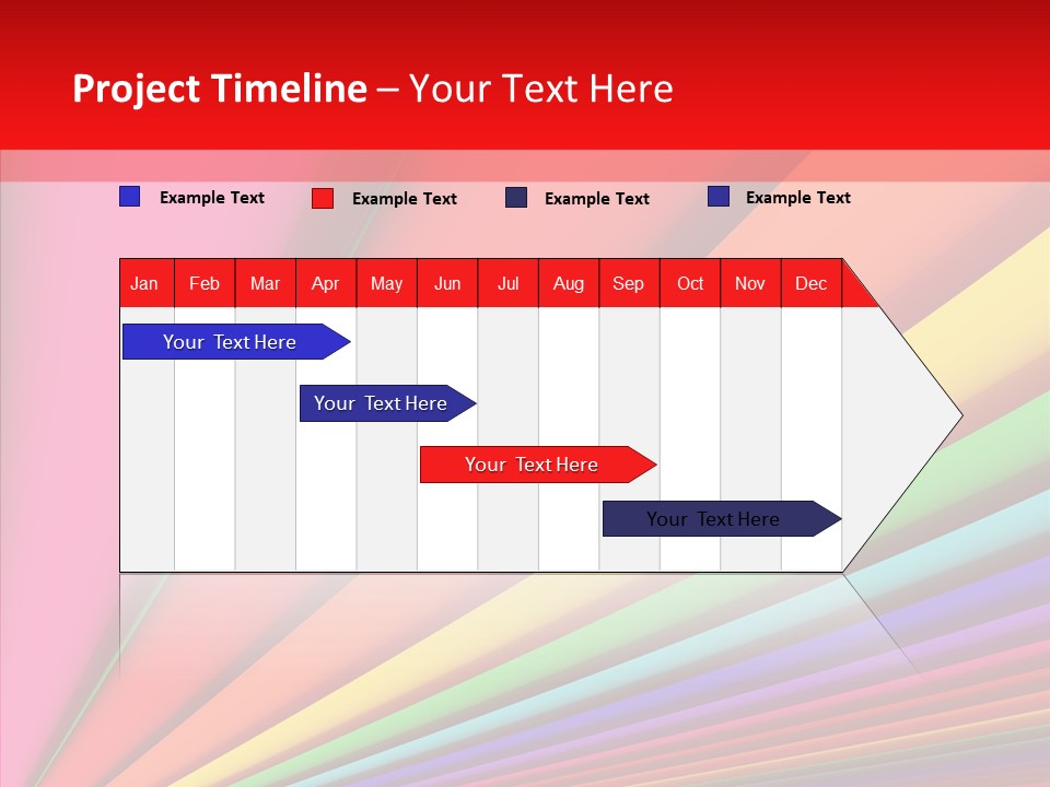 Red Reflection Infinity PowerPoint Template