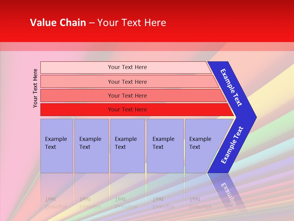 Red Reflection Infinity PowerPoint Template