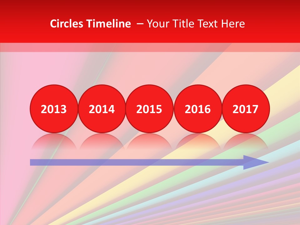 Red Reflection Infinity PowerPoint Template