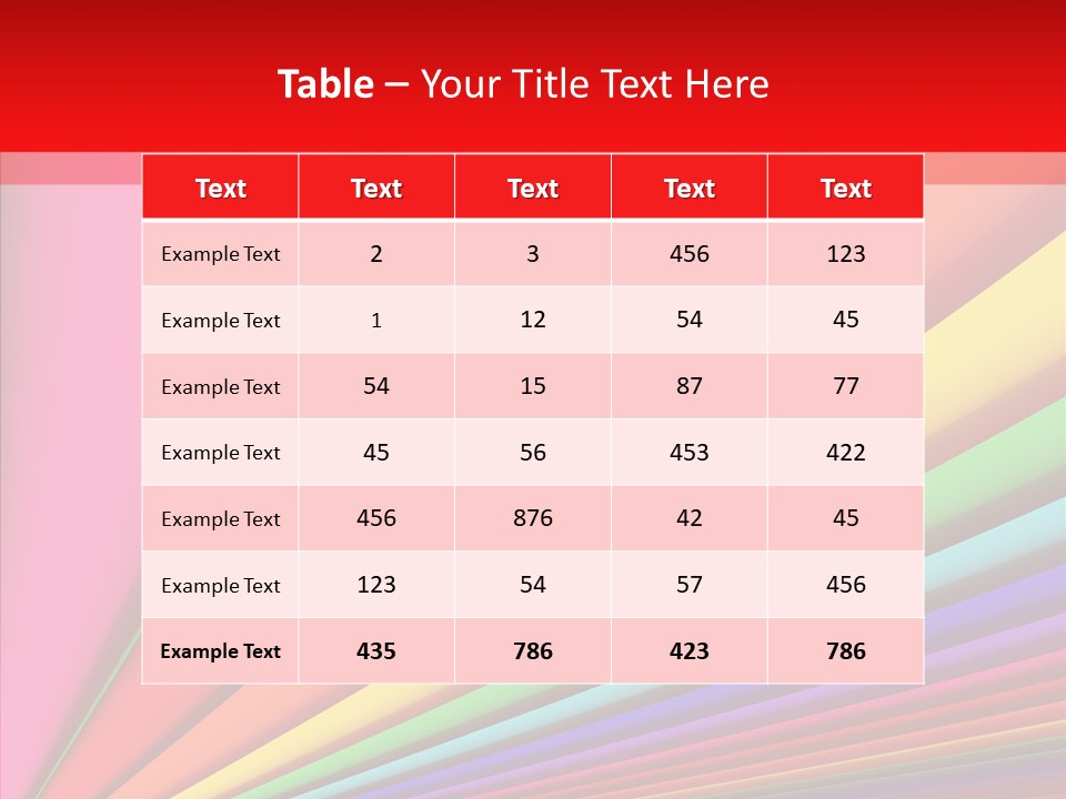 Red Reflection Infinity PowerPoint Template