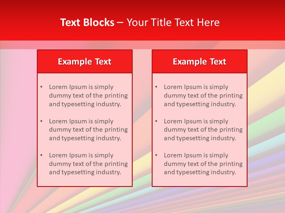 Red Reflection Infinity PowerPoint Template