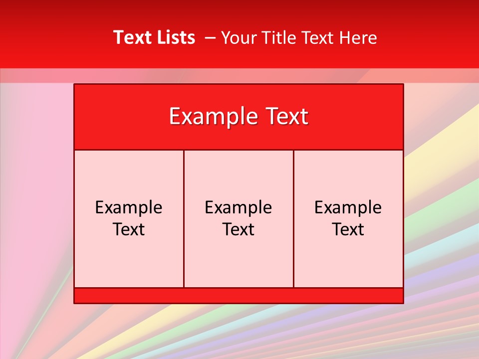 Red Reflection Infinity PowerPoint Template